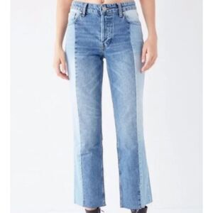 BDG Urban Outfitters Jessye Two-Tone Patchwork Jeans Blue Size 27